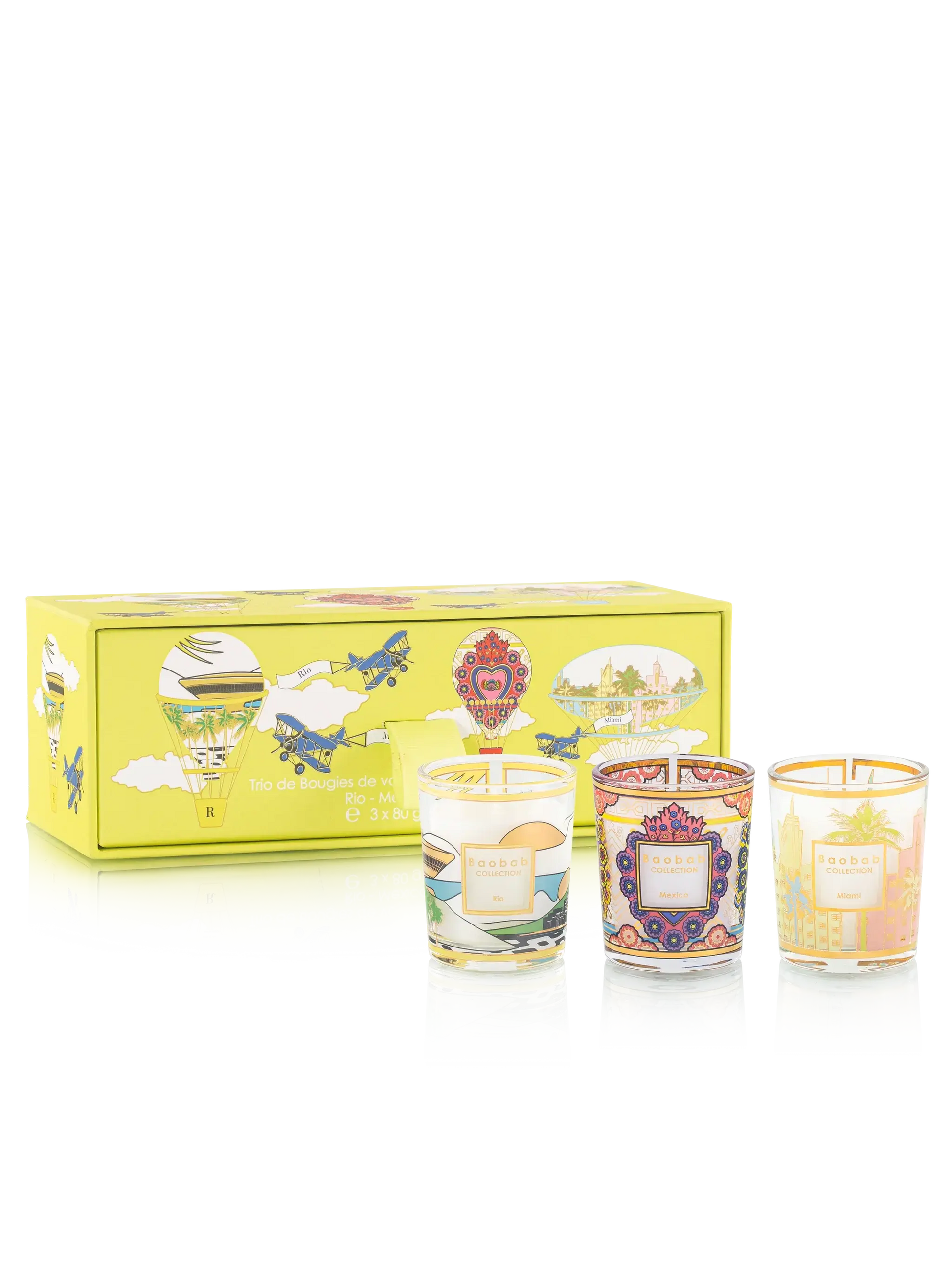 Baobab Collection - TRIO TRAVEL CANDLES RIO-MEXICO-MIAMI - Tarvos Boutique