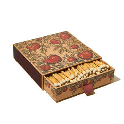SKEEM - Match Box, Tomato - 4 1/2in wide x 1 1/4in tall - 120 4-inch matches