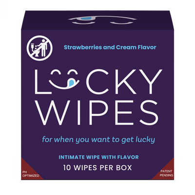 Sweetums Wipes - Strawberries and Cream Flavored Men's Wipes
