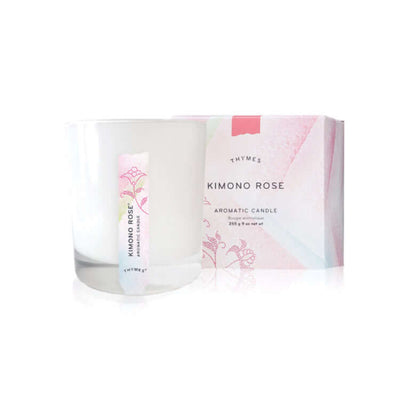 THYMES Kimono Rose Candle | Elegant Spring Aroma - Tarvos Boutique