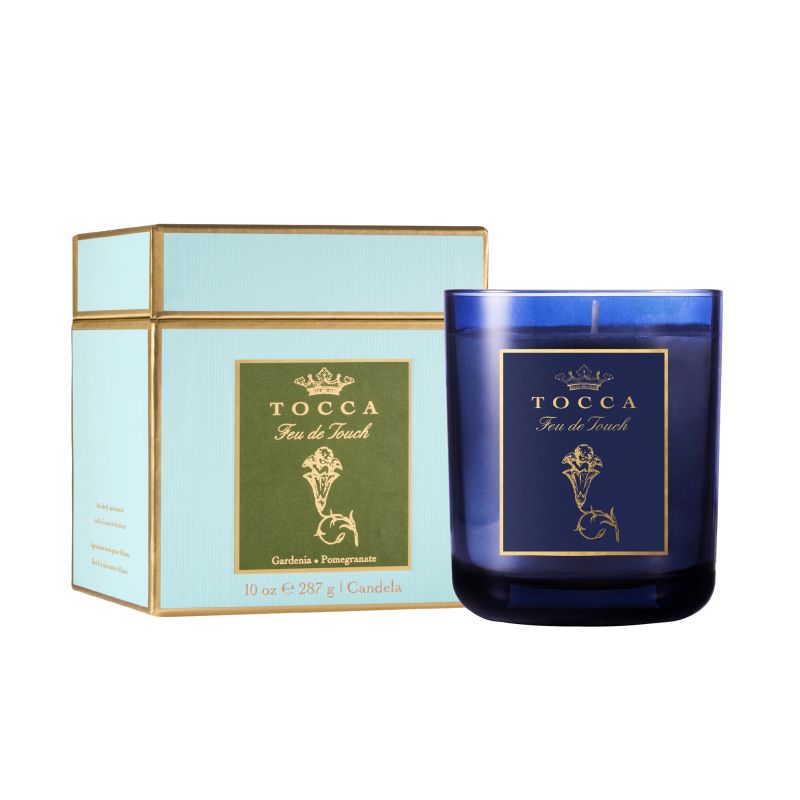 TOCCA - Candela Classica 10oz Candle Feu de Touch - Gardena & Pomegranate