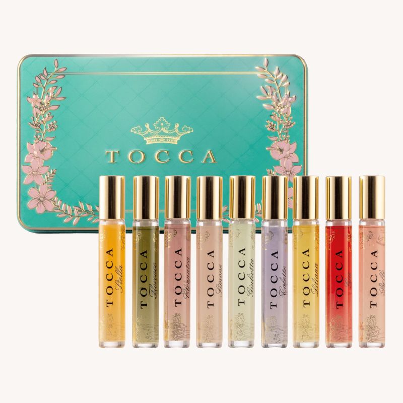 TOCCA - Luxury Fragrance Wardrobe 9 x 4.5mL Spray Vials in Decorative Tin