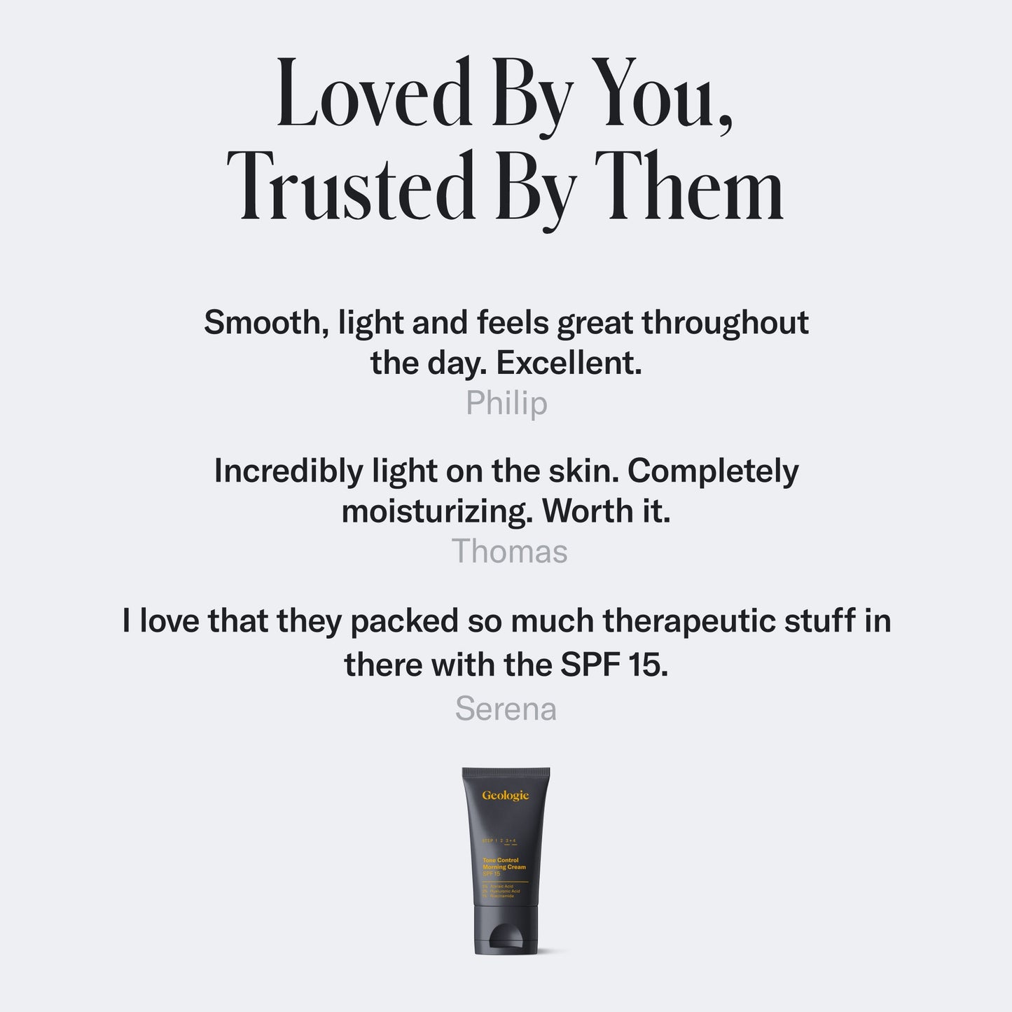 Geologie - Tone Control Face Cream with SPF15