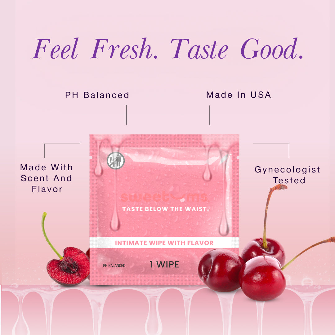 Sweetums Wipes - Cherry Flavored Wipes