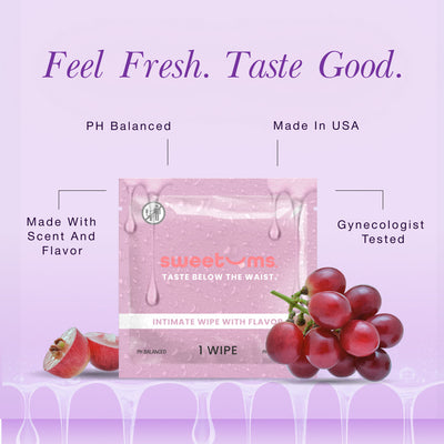 Sweetums Wipes - Grape Flavored Wipes