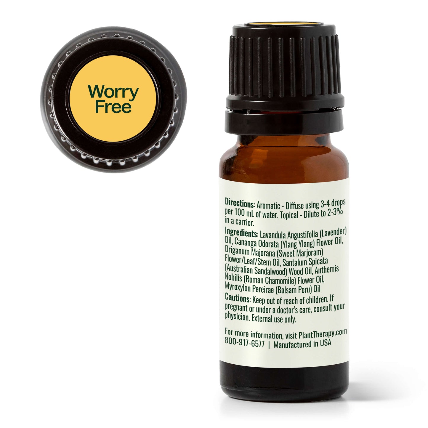Plant Therapy - Worry Free Essential Oil Blend
