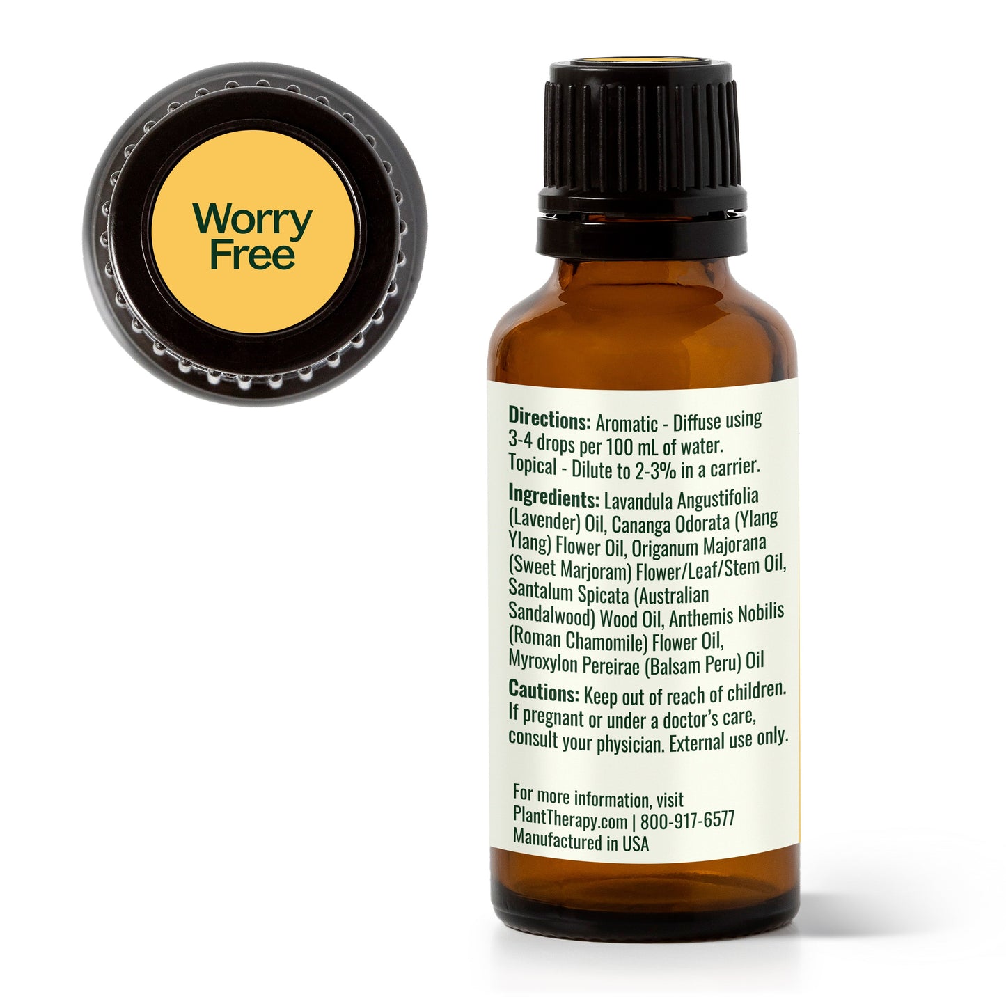 Plant Therapy - Worry Free Essential Oil Blend