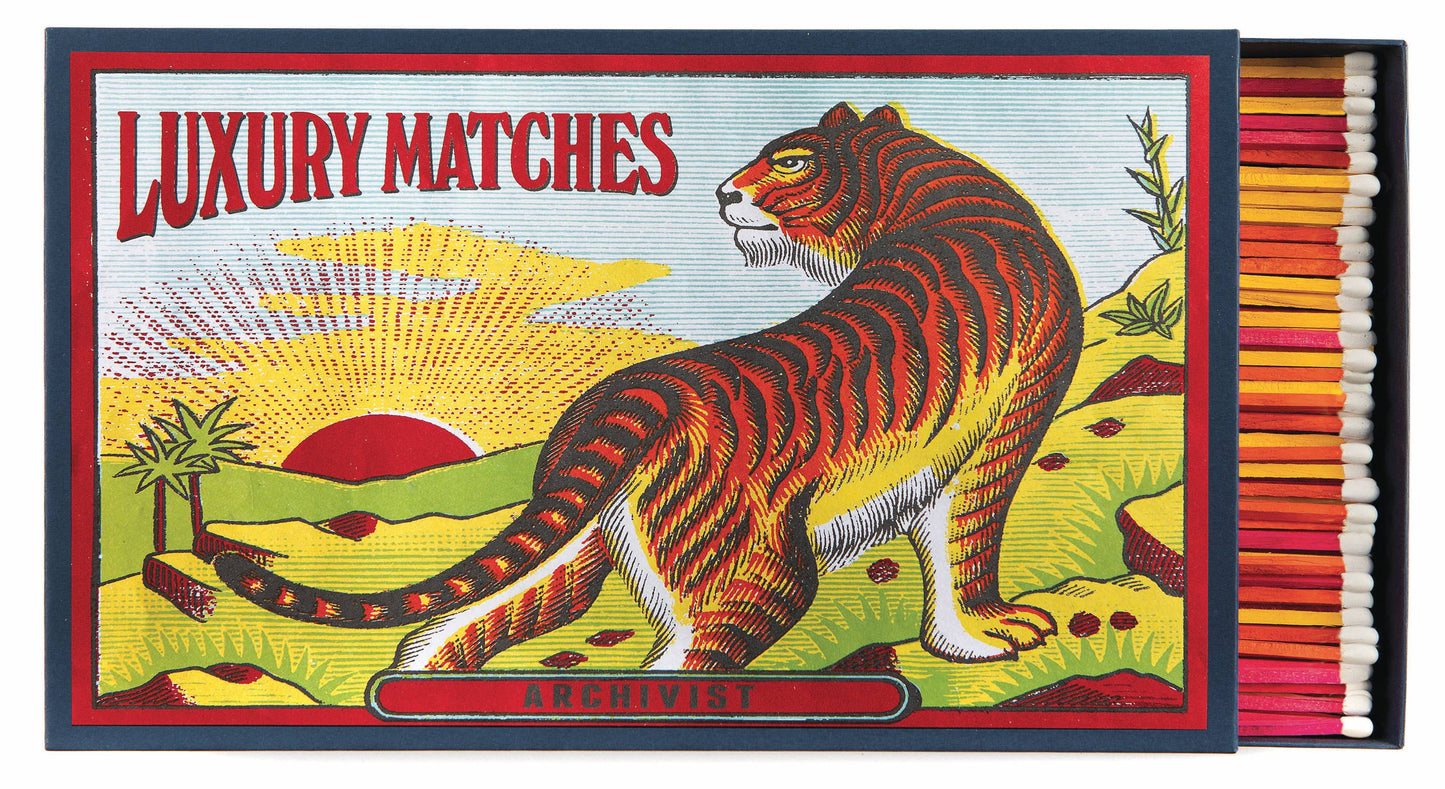 Archivist Gallery - The Tiger Big Matchbox - 8x12 - 150 matches