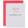 Chez Gagné - Sending Love Your Way - Letter Paper Clip Greeting Card