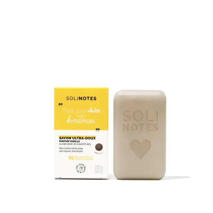 Solinotes - Vanilla Soap Bar - 100g - CLEAN BEAUTY