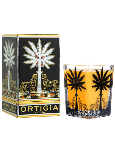 ORTIGIA Sicilia - AMBRA NERA CANDLE LARGE SQUARE