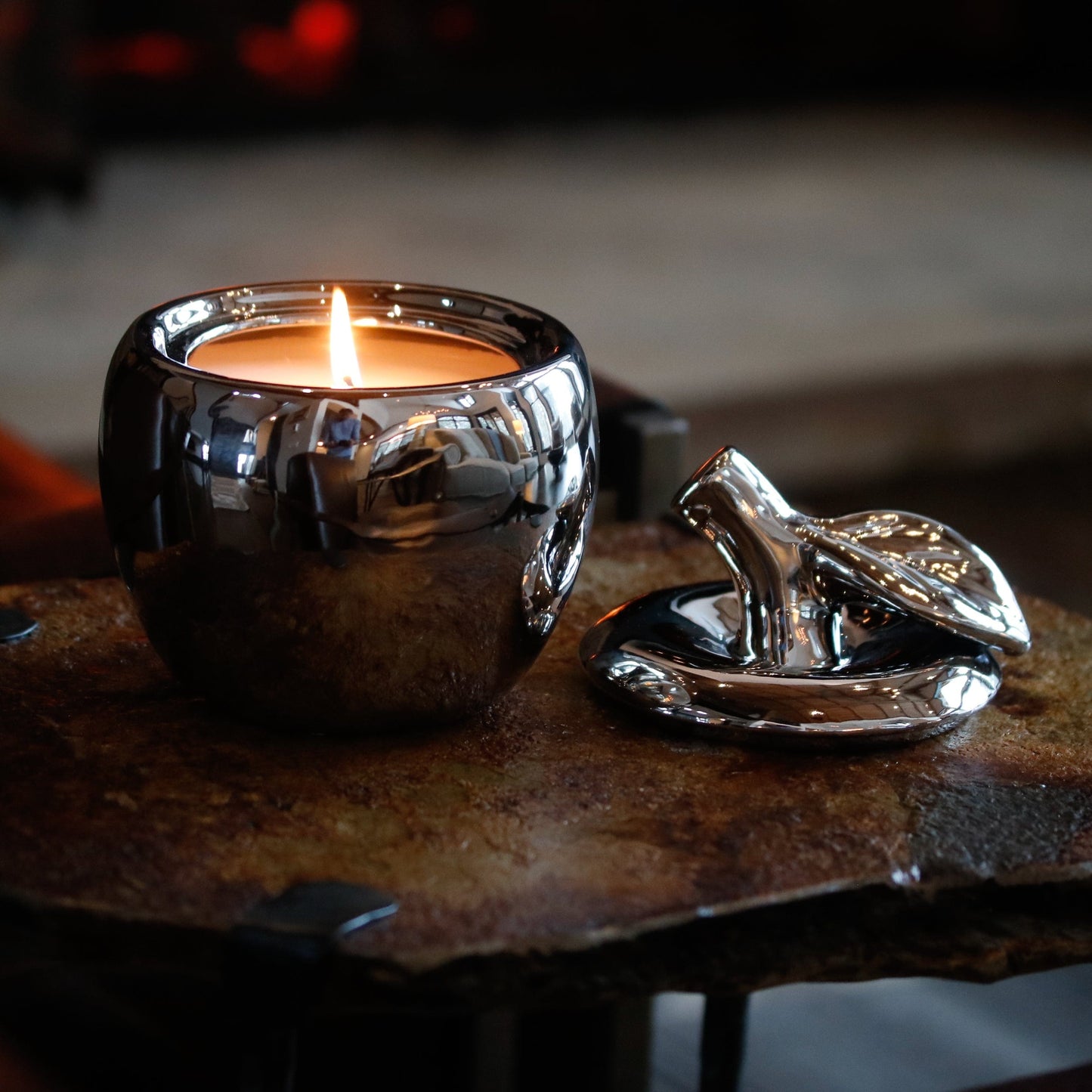 Thompson Ferrier - Silver Malus Apple Candle
