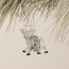 Bethany Lowe Designs - Blue Reindeer with Wreath Ornament