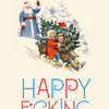 OffensiveDelightful - SANTA WAVES RED BLUE F*ING HOLIDAS christmas card