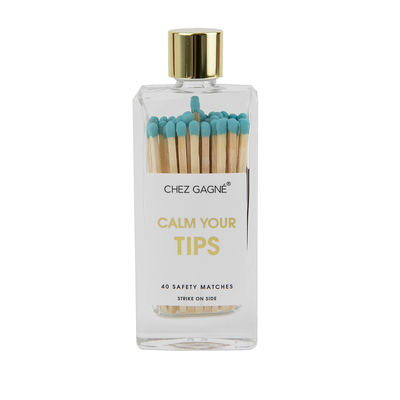 Chez Gagné - Calm Your Tips - Glass Bottle Safety Matches