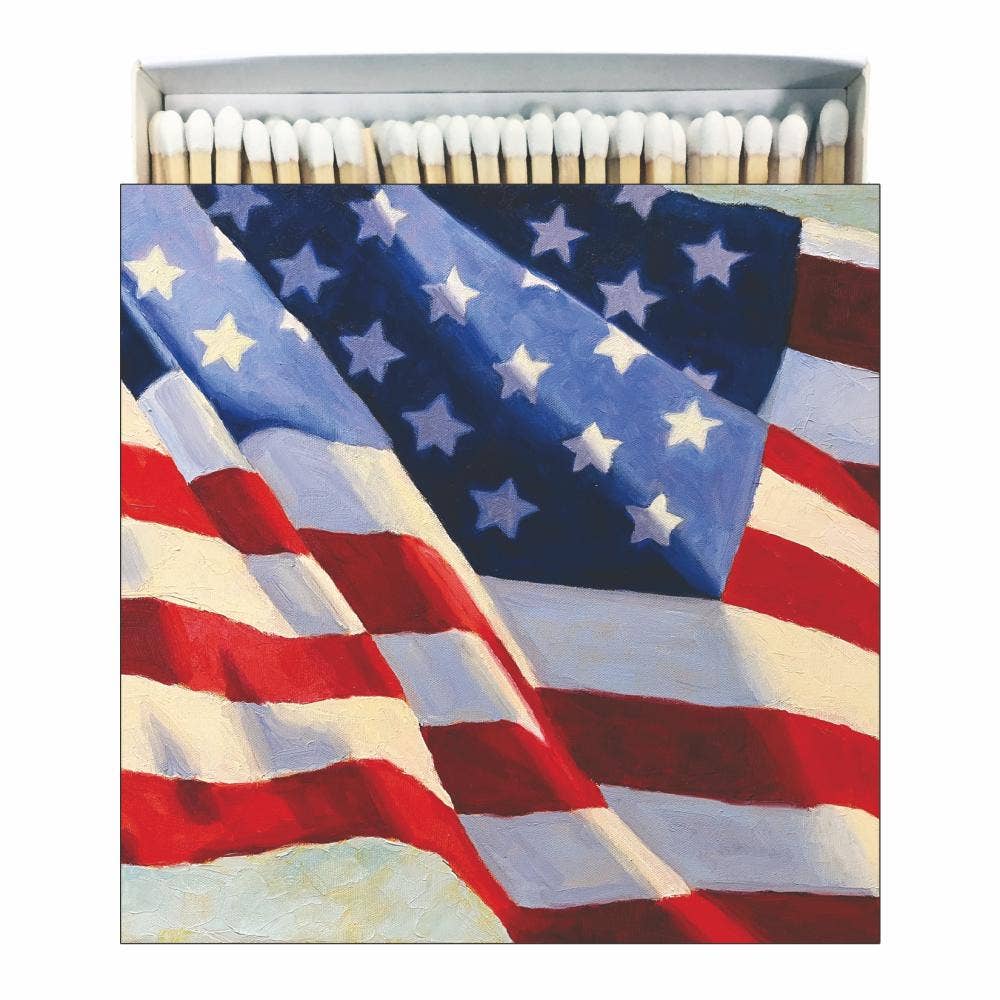 Paperproducts Design - MATCHES IN SQUARE BOX-OLD GLORY