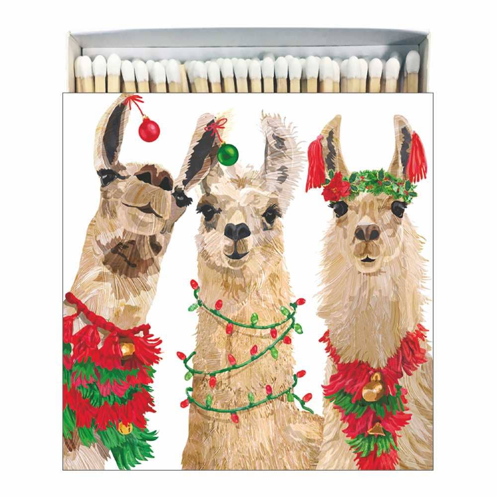 Paperproducts Design - MATCHES SQUARE - MERRY LLAMAS