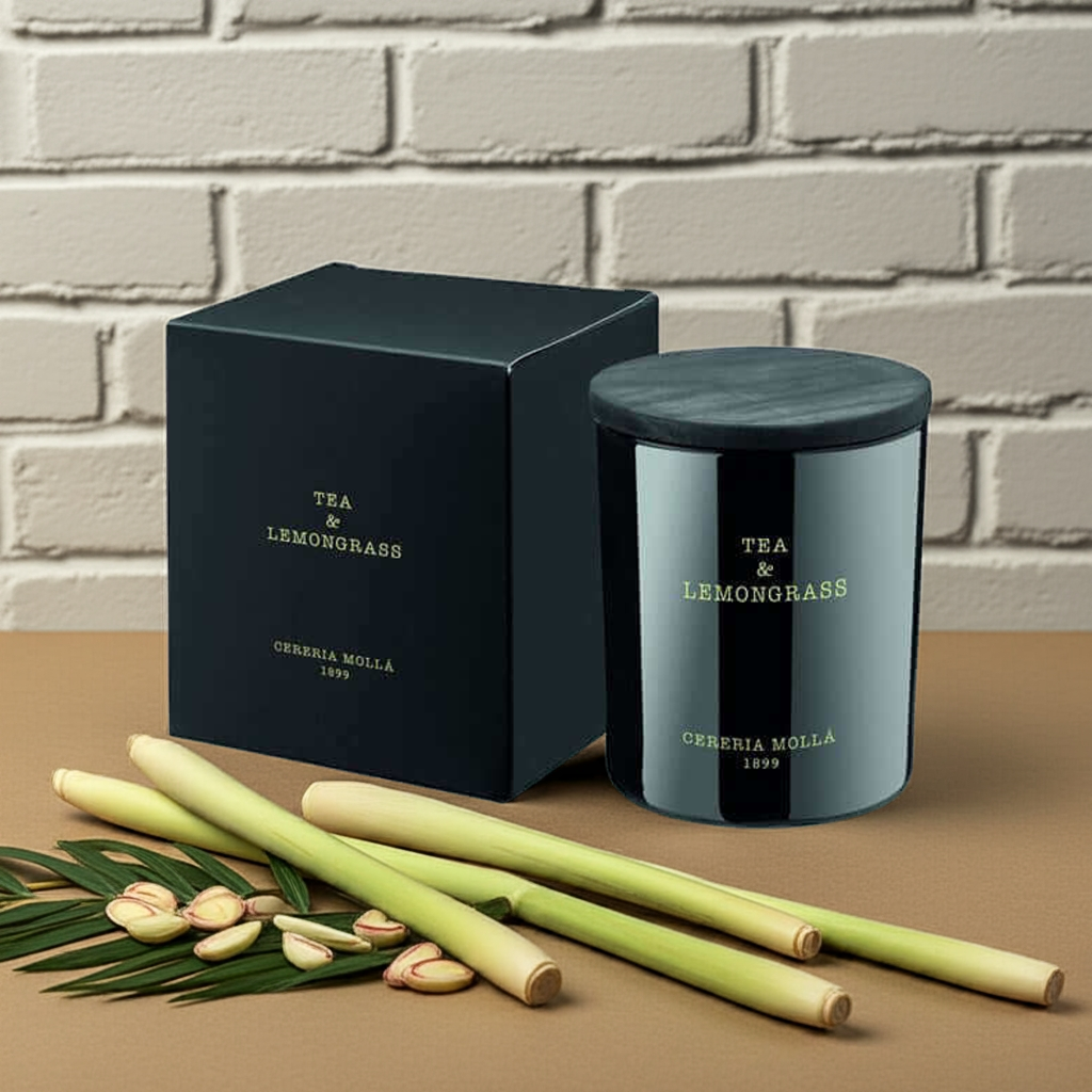 Cereria Molla - Tea & Lemongrass Candle - 8 oz / 230 g