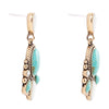 Barcelona Turquoise and Mother of Pearl Post Drop Earrings