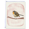 michele maule - Blank Bird Greeting Card - Blue Warbler