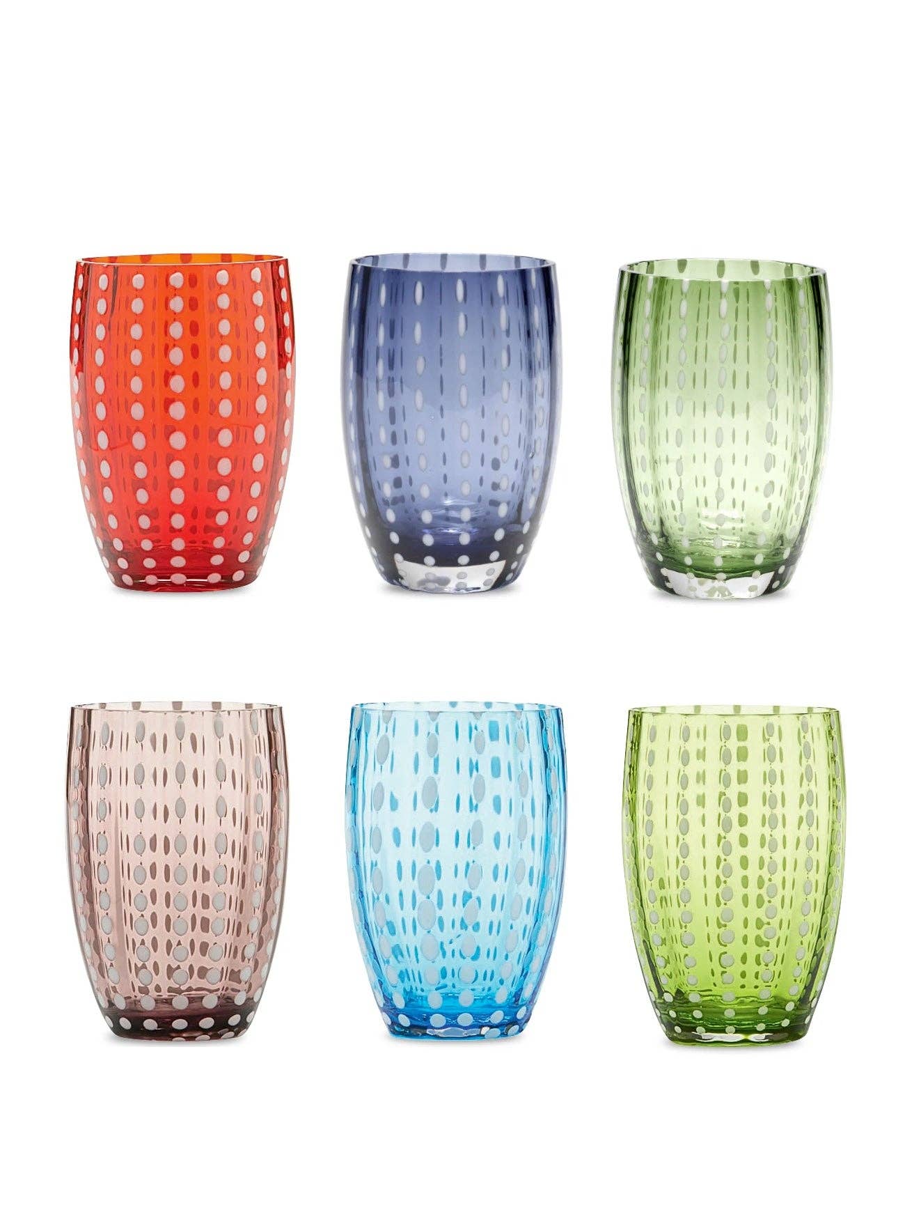 Zafferano America - Perle Tumbler Assorted (Set of 6)