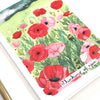 michele maule - Encouragement Card - Thinking of You Poppies