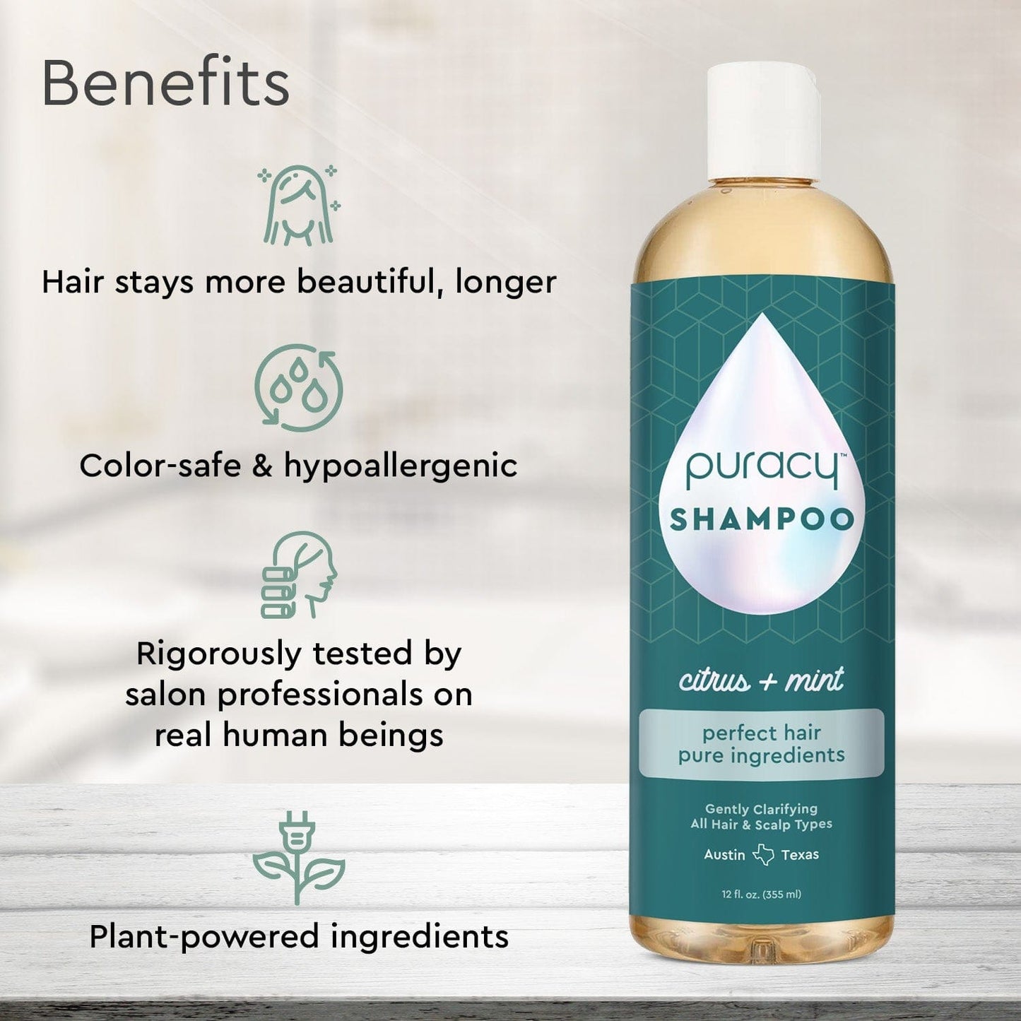 Puracy - Shampoo (Sulfate/Paraben/Silicone-Free)