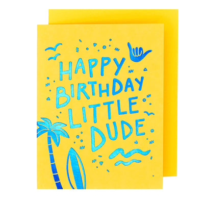 The Social Type - Little Dude Birthday Card