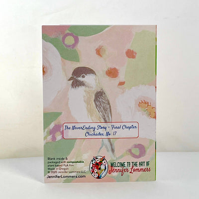 Jennifer Lommers - Spring Chickadee Blank Note Card