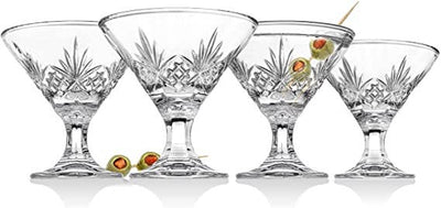 Godinger - Set of Four Dublin 5oz Martini Glass: Non Leaded Crystal