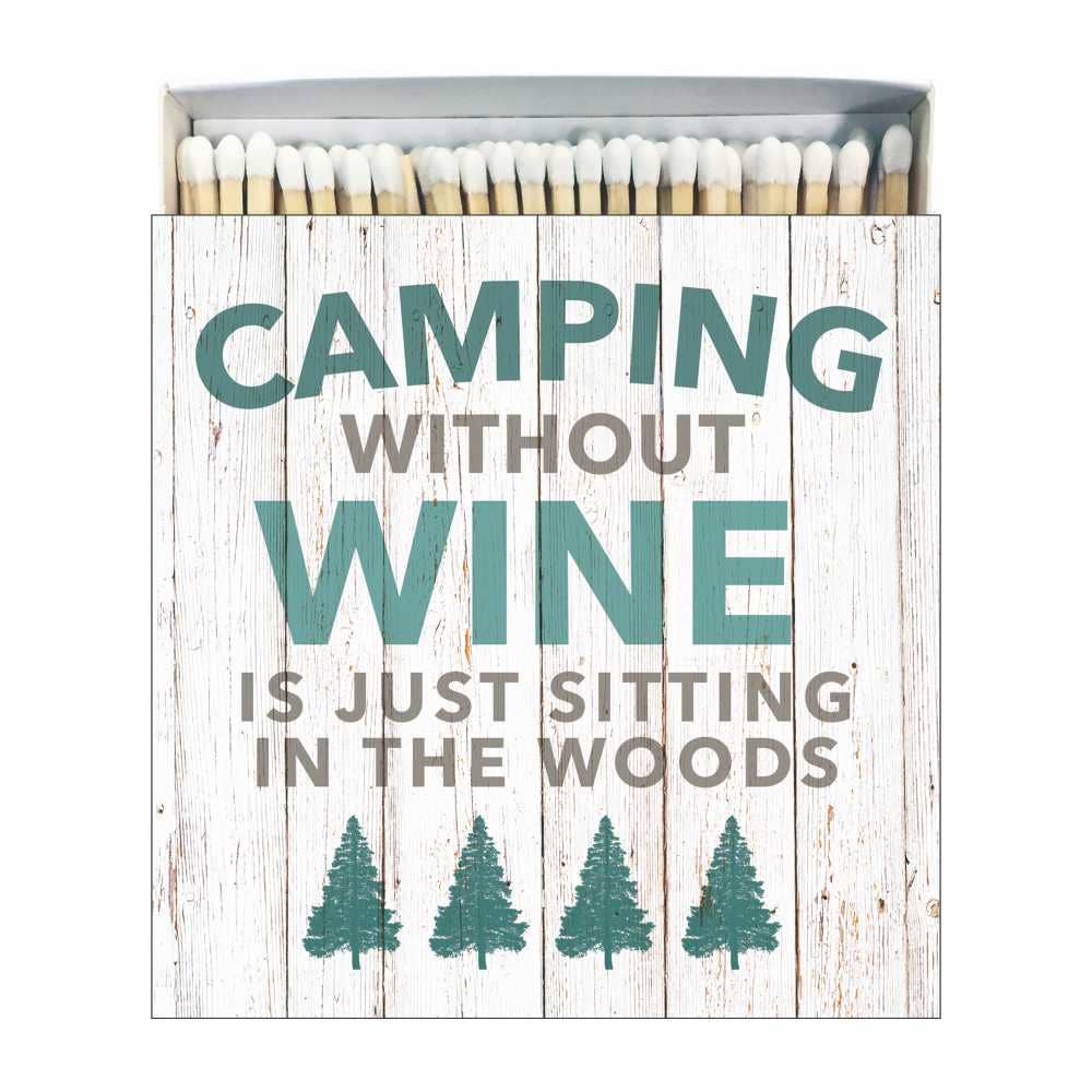 Paperproducts Design - MATCHES SQUARE - CAMPING WITHOUT WINE