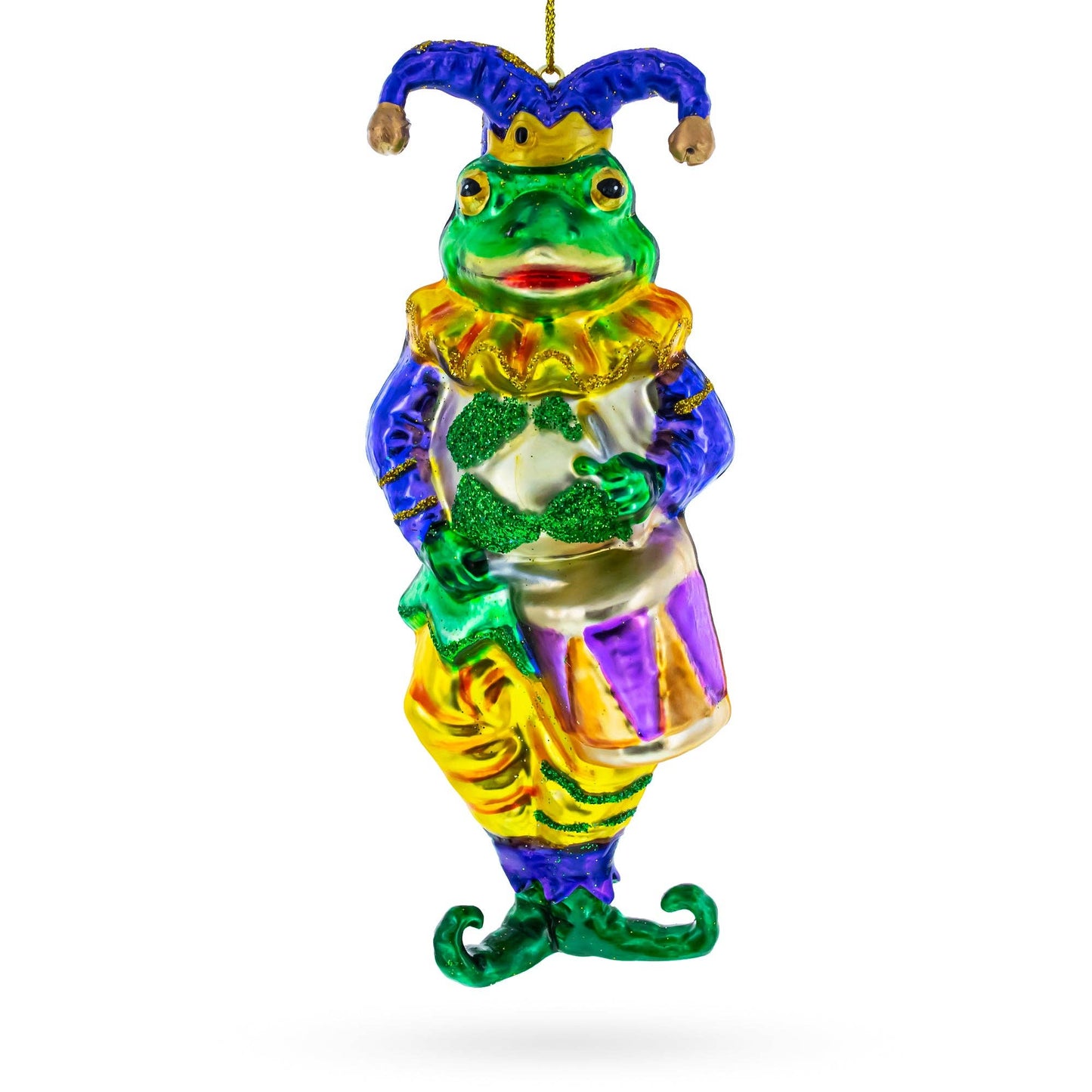 BestPysanky - Frog Jester Glass Ornament