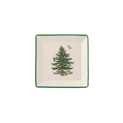 Spode - Christmas Tree Tidbit Plates S/4 5"