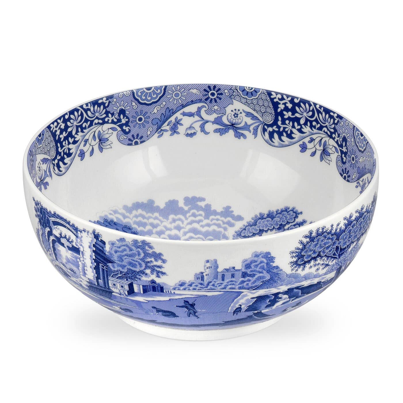 Portmeirion, Spode, Pimpernel, Wrendale Designs - Spode Blue Italian 10.75 Inch Deep Round Bowl