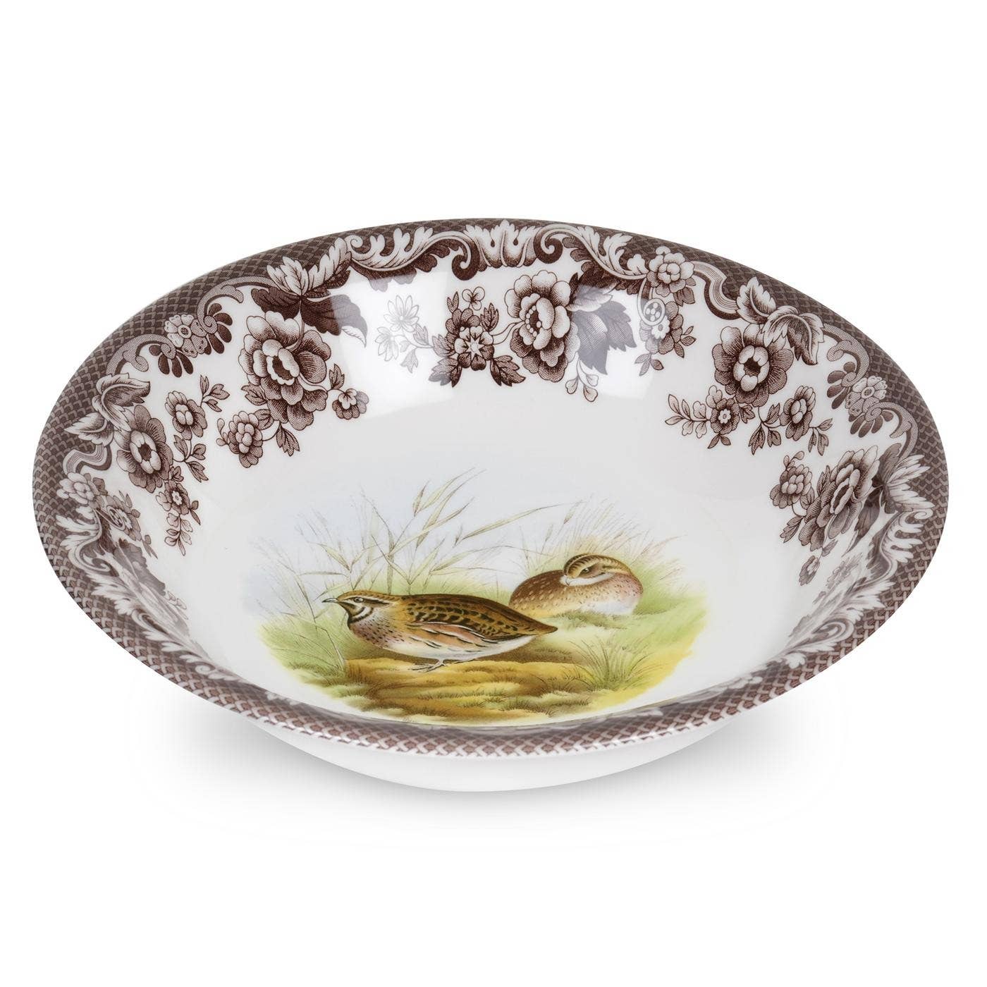 Portmeirion, Spode, Pimpernel, Wrendale Designs - Spode Woodland Collection Ascot 8 Inch Cereal Bowl Quail