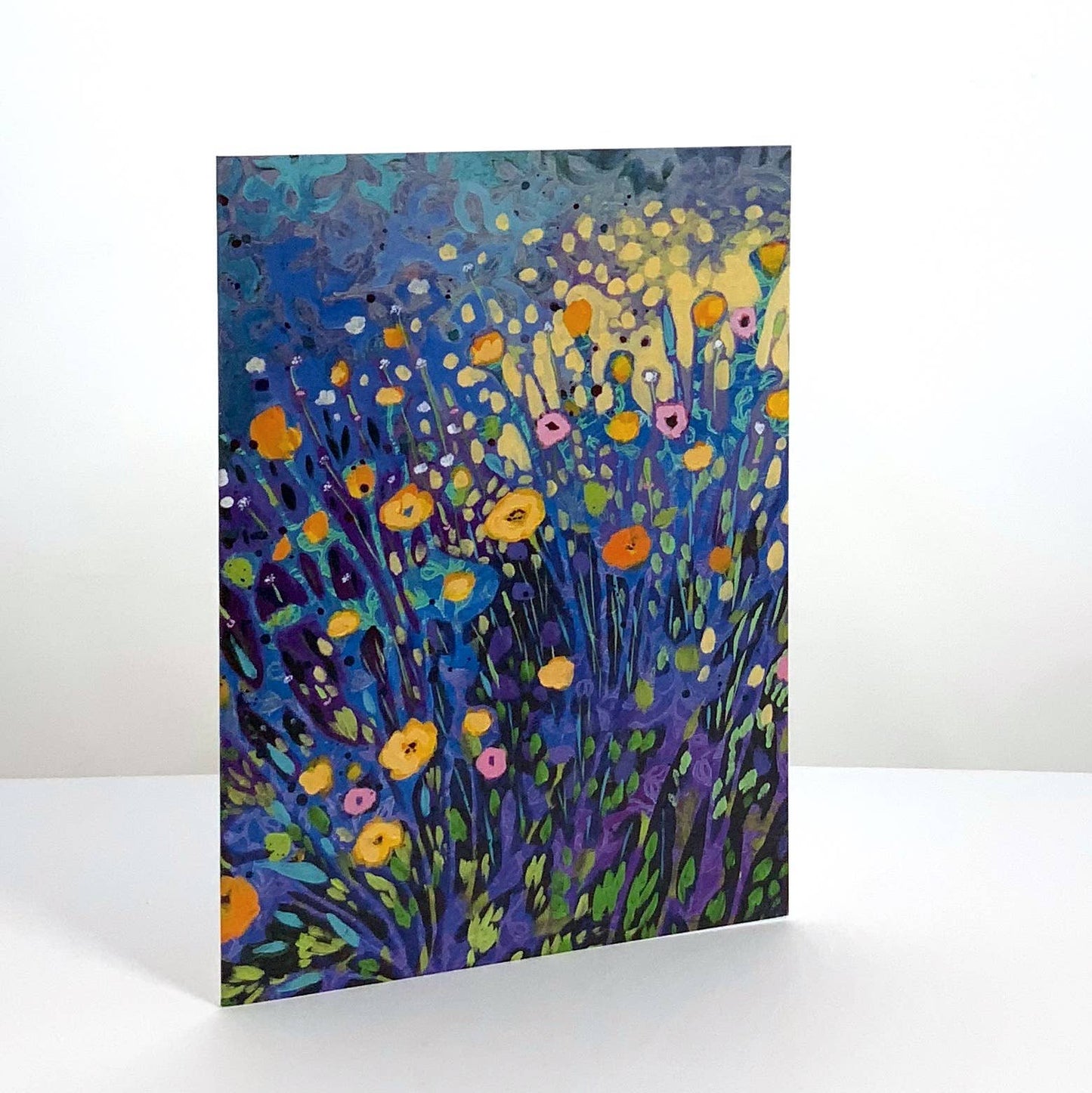 Jennifer Lommers - Night Flowers Blank Note Card