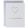 Chez Gagné - Absolute Best Friendship Heart Paperclip Greeting Card