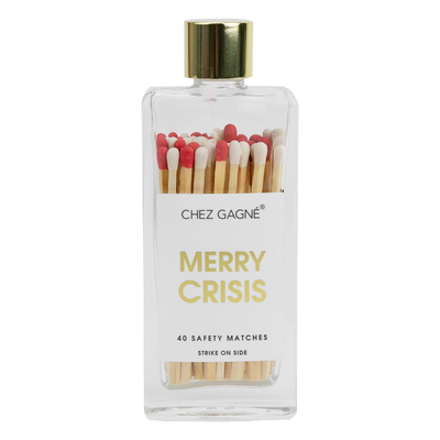 Chez Gagné - Merry Crisis - Glass Bottle Safety Matches