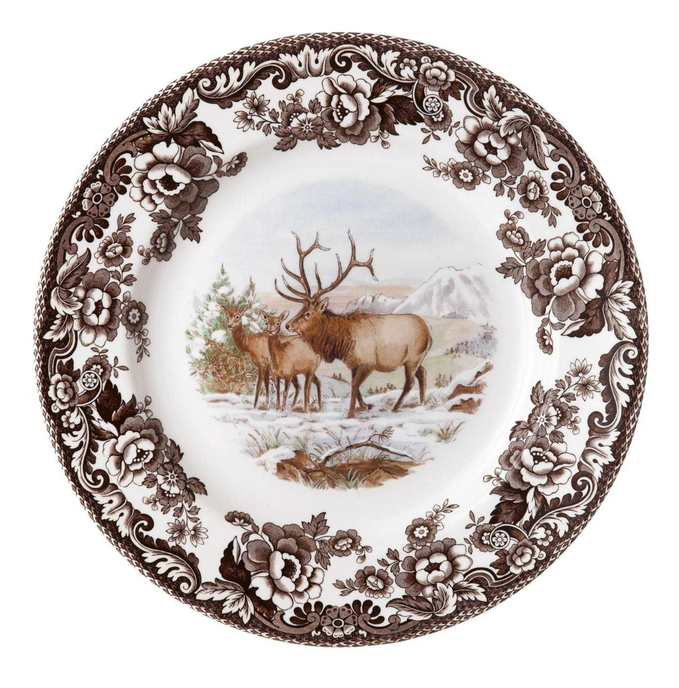 Portmeirion, Spode, Pimpernel, Wrendale Designs - Spode Woodland Salad Plate 8 inch (Elk)