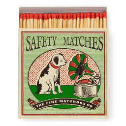 Archivist Gallery - Dog and Gramaphone Square Matchbox - Tarvos Boutique