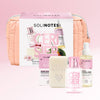 Solinotes - CHERRY BLOSSOM - 3 PIECE POUCH BEAUTY ROUTINE SET