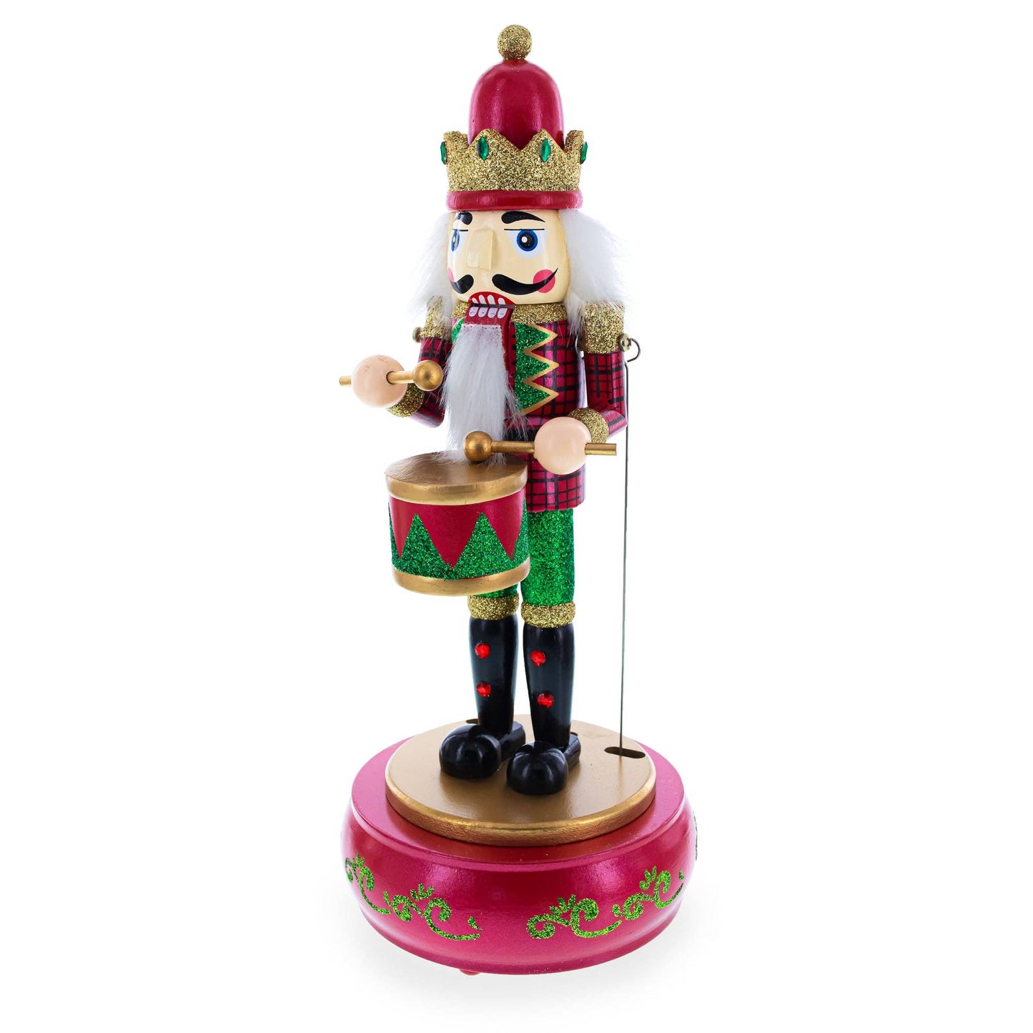 BestPysanky - Animated Nutcracker with Moving Arms and Music Box 13 Inches