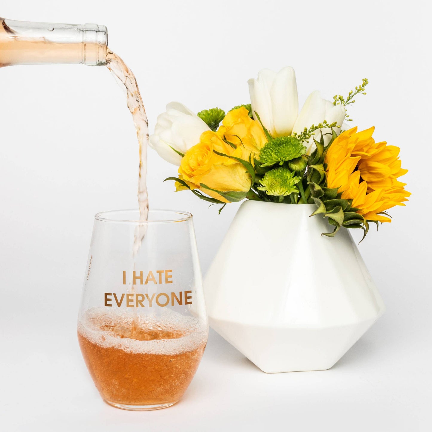 Chez Gagné - I Hate Everyone Wine Glass Stemless