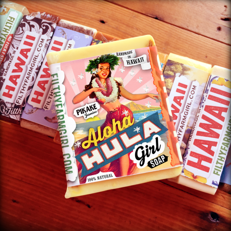 Filthy Farmgirl - Aloha Hula Girl Soap: Large