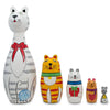 BestPysanky - Tabby, Siamese, Maine Coon Wooden Nesting Dolls