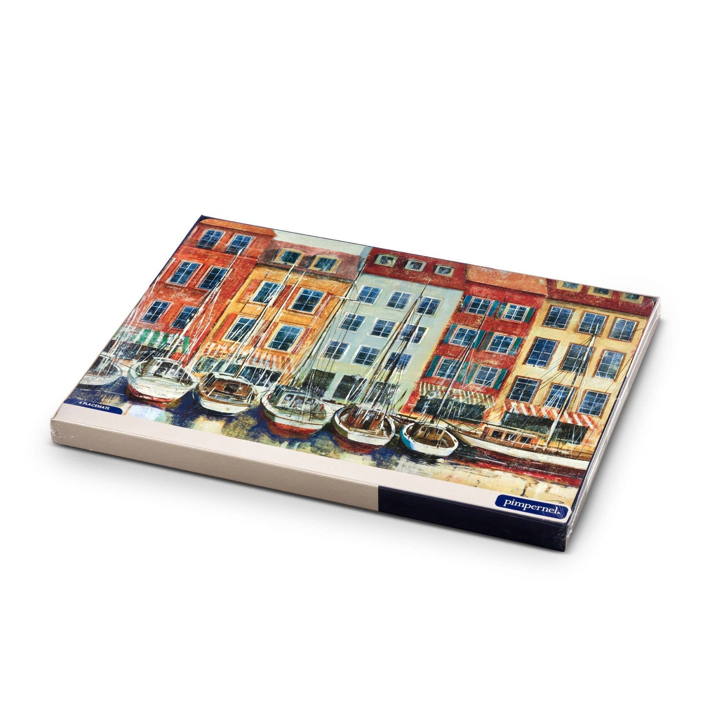 Pimpernel - Boat Scene Placemats Set of 4: MDF, Cork Backed / Boat Scene
