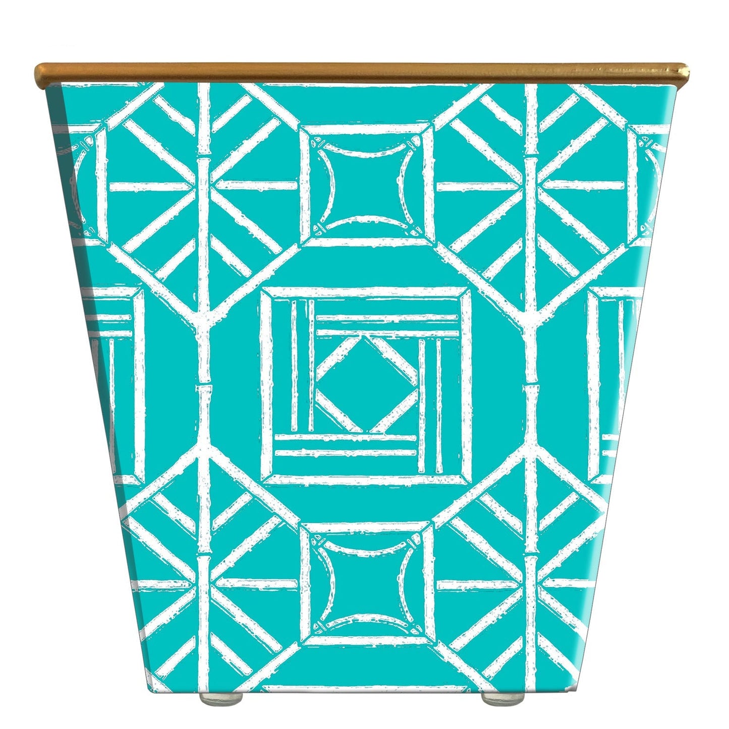 Hedge Farm Candles - Bamboo Box Lattice Cachepot Candle