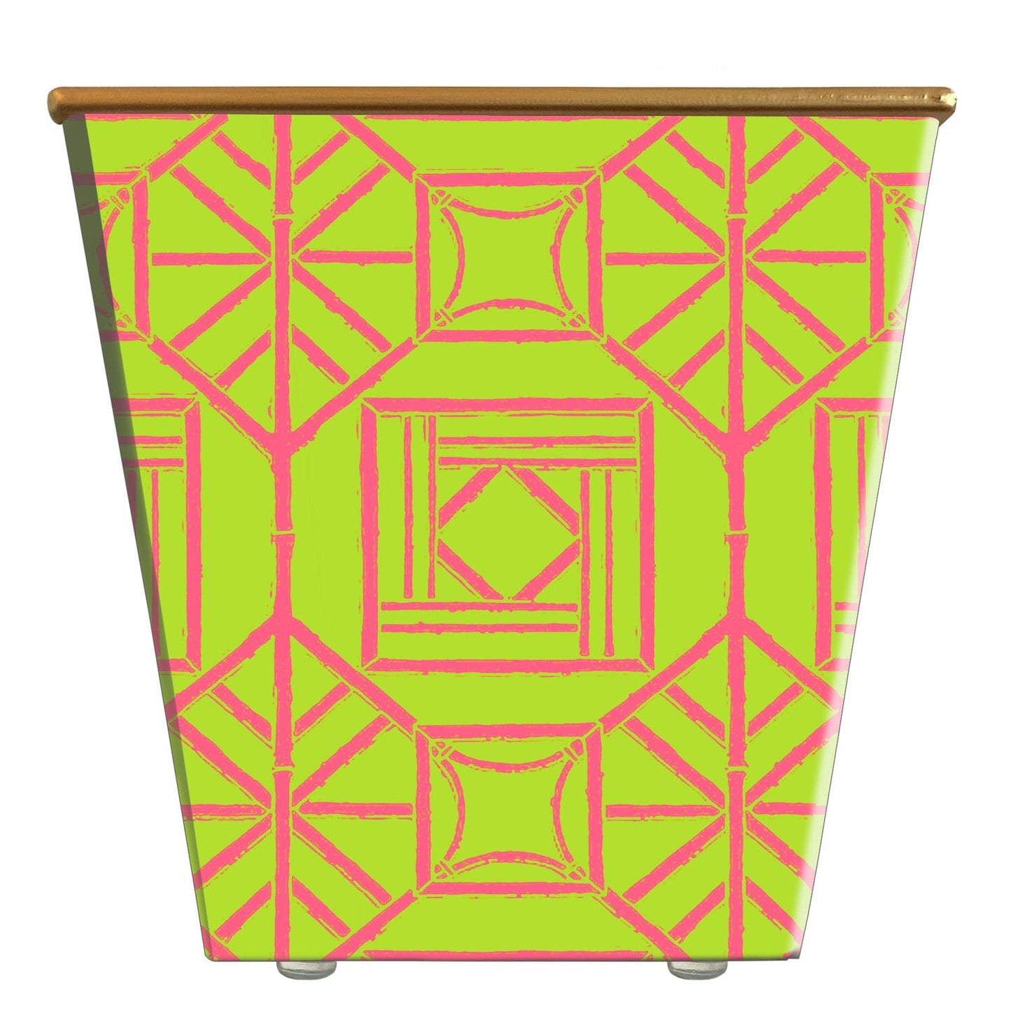 Hedge Farm Candles - Bamboo Box Lattice Cachepot Candle