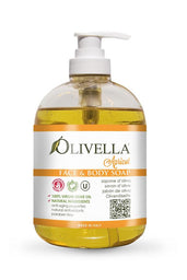 OLIVELLA Face & Body Liquid Soap Apricot 16.9 oz