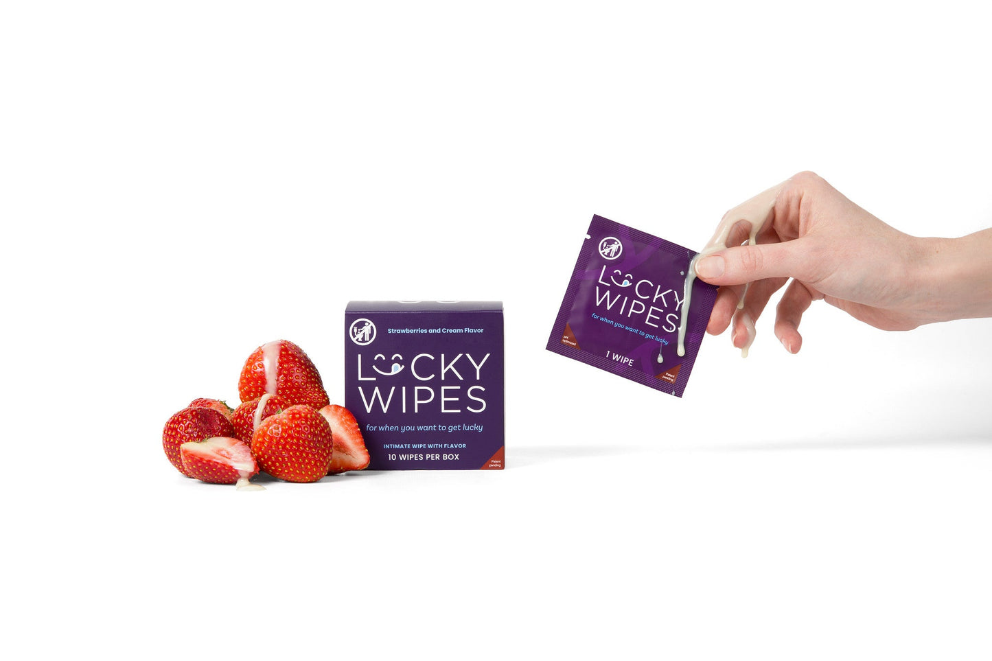 Sweetums Wipes - Strawberries and Cream Flavored Men's Wipes